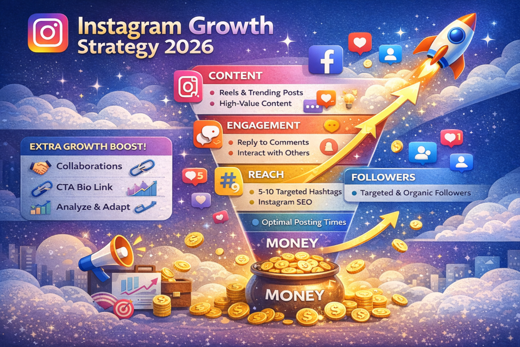 Instagram Growth Strategy 2026: How to Grow Followers Fast & Increase Engagement