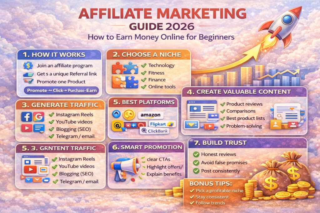 Affiliate Marketing Guide 2026: How to Earn Money Online for Beginners