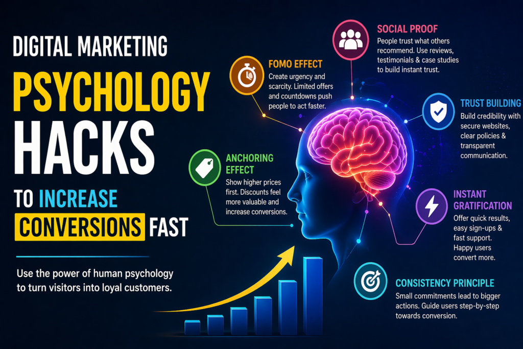 Digital Marketing Psychology Hacks to Boost Conversions