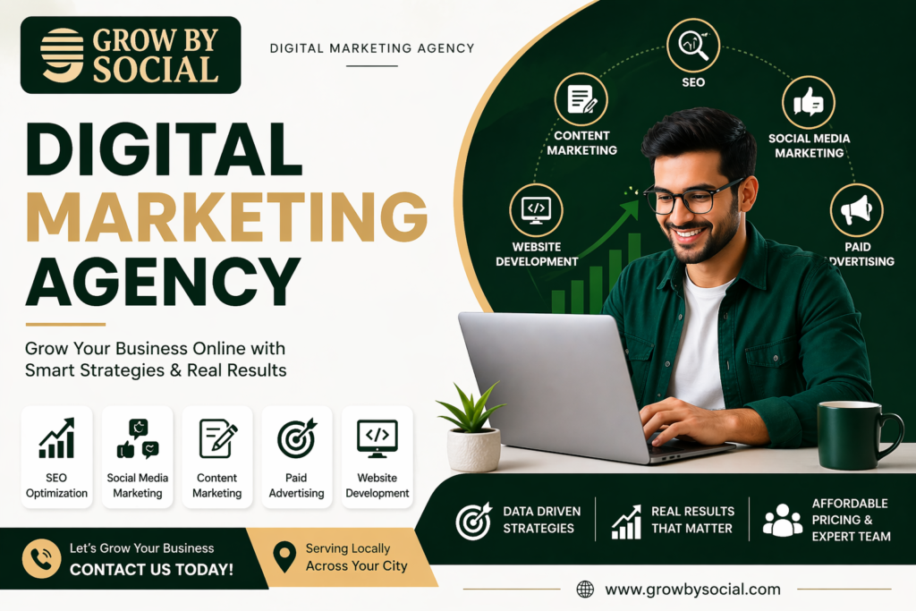 Best Digital Marketing Agency Near Me – GrowBySocial